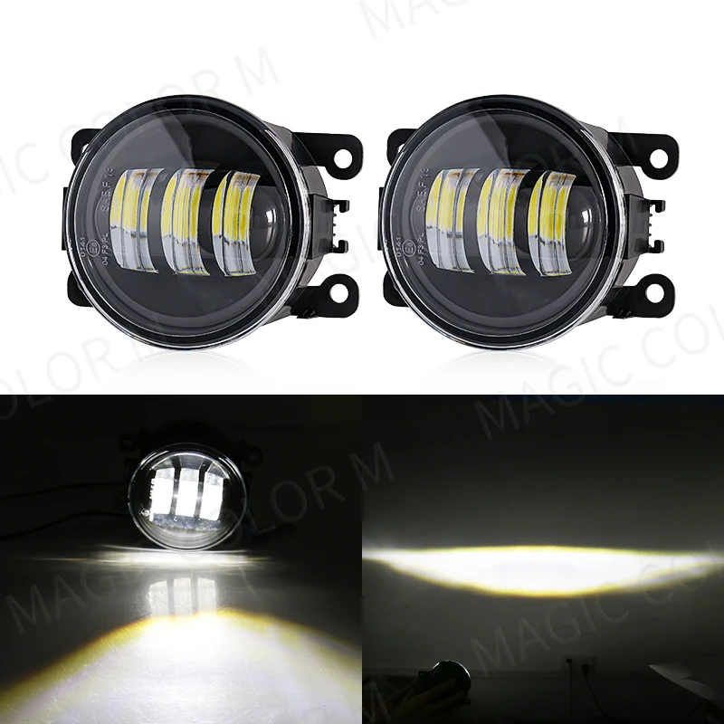 Led Mistlamp Voor Citroen Ford Honda Suzuki Isuzu Mitsubishi Renault Auto Fog Lamp 8000LM 30W Wit Geel 12V Waterdicht