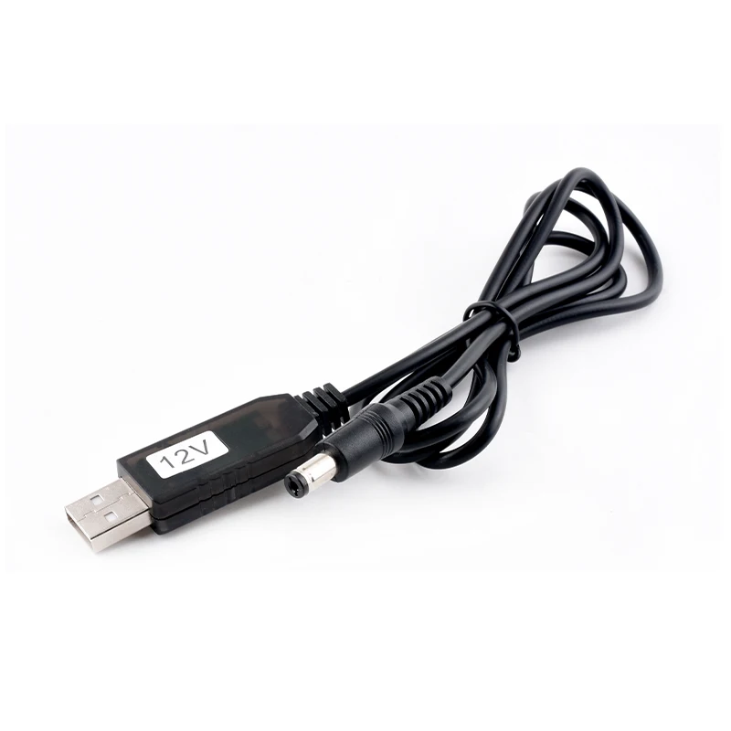 كابل تعزيز الجهد USB 5 فولت إلى 9 فولت 12 فولت بنك الطاقة، بنك الطاقة المحمول متصل بجهاز التوجيه، كابل إمداد الطاقة لتحويل الجهد