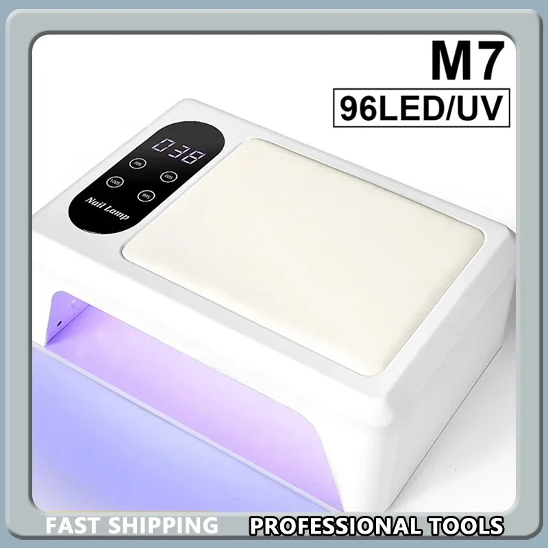 

Профессиональная 96 светодиодная лампа для ногтей для УФ-гель-лака, быстрое отверждение, с 4 вариантами таймера, сенсорная сушилка для инструментов для маникюрного салона