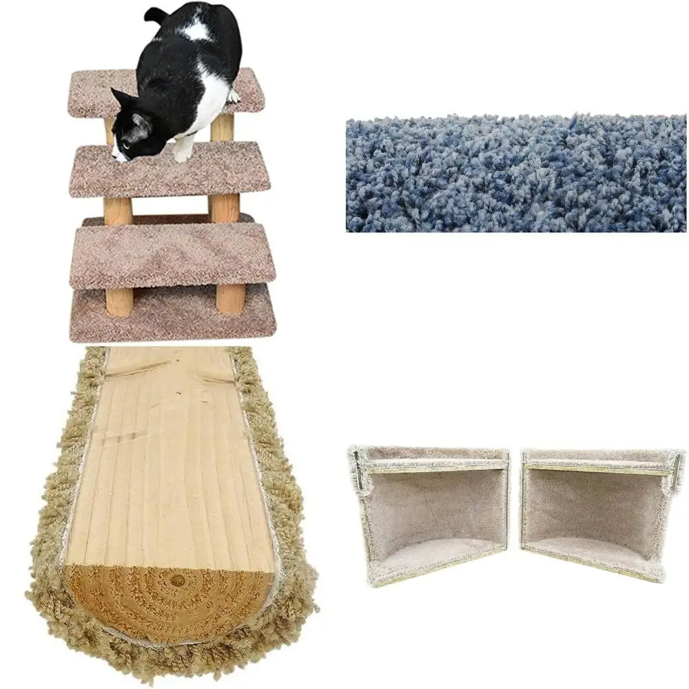 

Большие лестницы для домашних животных (для кошек и собак) - Коричневая деревянная конструкция