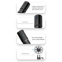 YHYS USB Digital Microscope 50X To 1000X, 8 LED Magnification Endoscope, Portable Mini Microscope Camera with Metal Stand