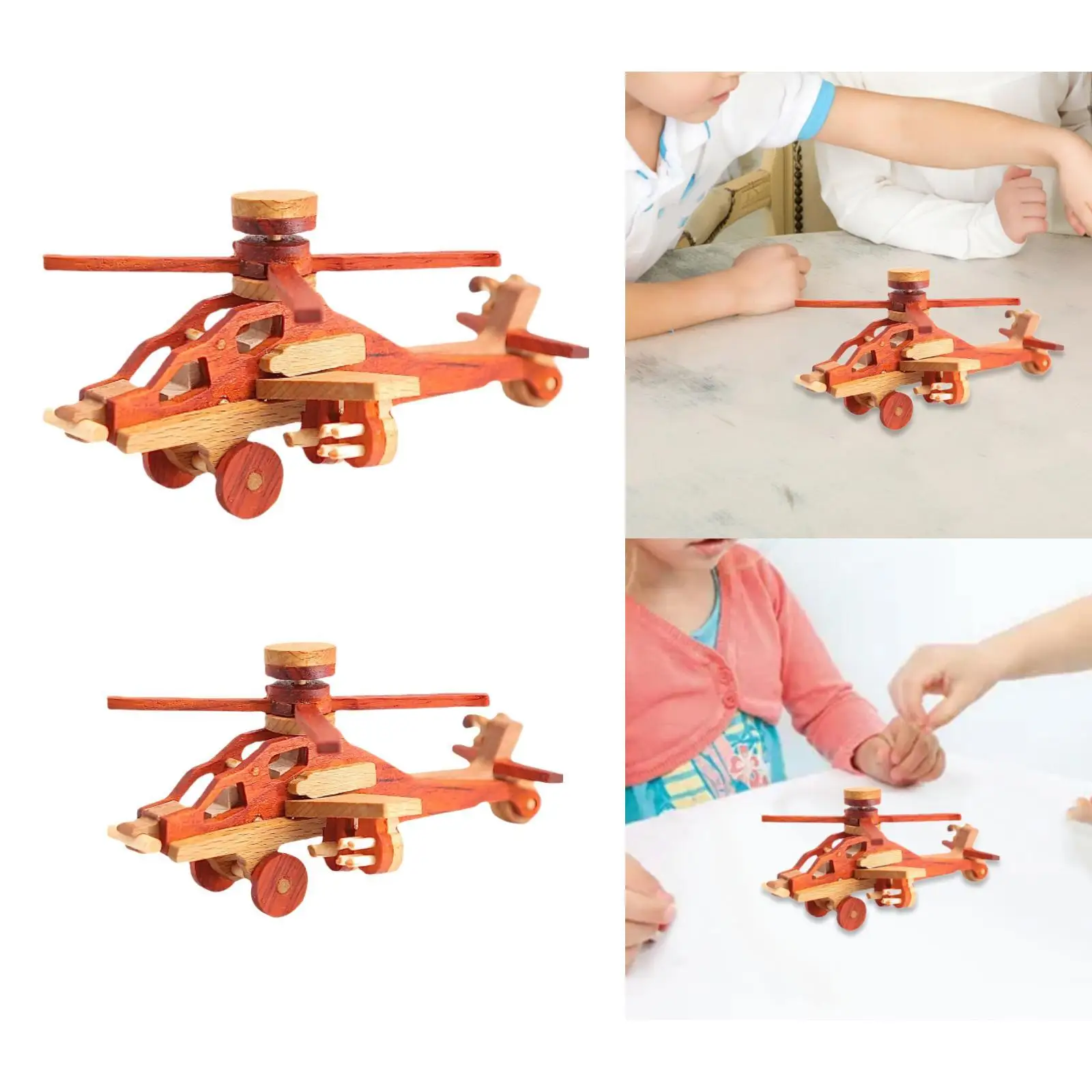 DIY Wooden Airplane Toys Educational Toy Aircraft for Kids Holidays Children