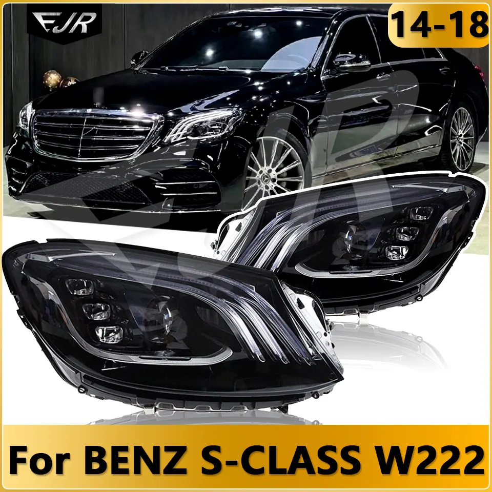 

LED Headlights Assembly For Mercedes Benz S Class W222 14-18 Modified Maybach Front head Light DRL Flowing Turn S65 S63 S450