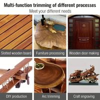 30000RPM Electric Trimming Machine US/EU Plug Manual Engraving Wood Edge Router Trimmer Woodworking 800W