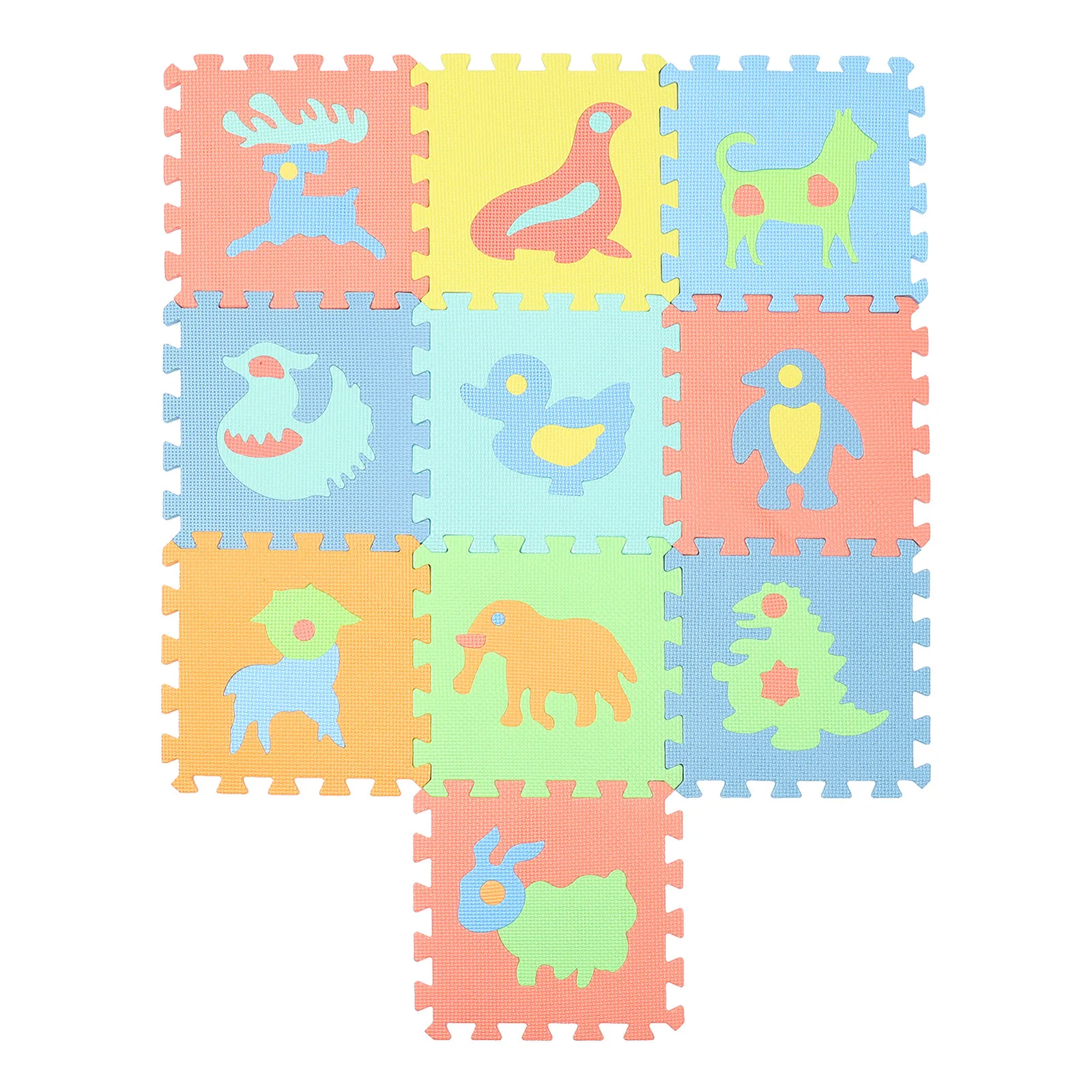 1 set 1 Set Interlocking Baby Play Mat Colorful Foams Floor Pad Eva Flooring Tiles Breathable Durable Puzzle Floor Cushion Baby