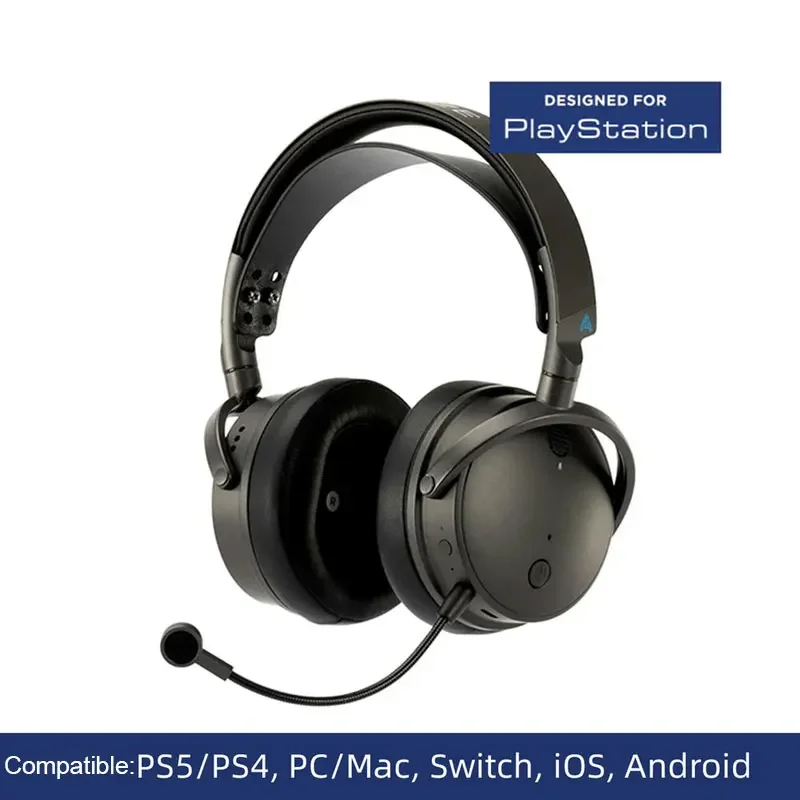 AUDEZE HIFI 맥스웰 블루투스 무선 게이밍 헤드셋, PC, PS5, Xbox 플레이스테이션, E스포츠 게임용 헤드폰, 마이크 포함