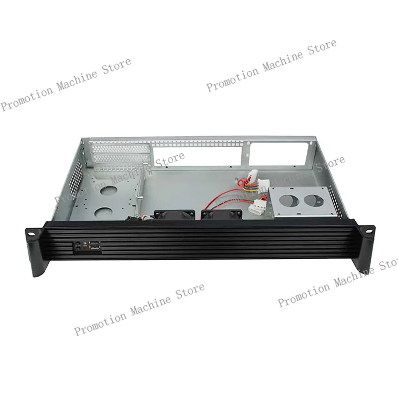 ITX اللوحة الأم هيكل خادم الكمبيوتر 1.5U 250mm الموقع لصناعة تخزين VOD Mail Firewall VPN المتوافقة