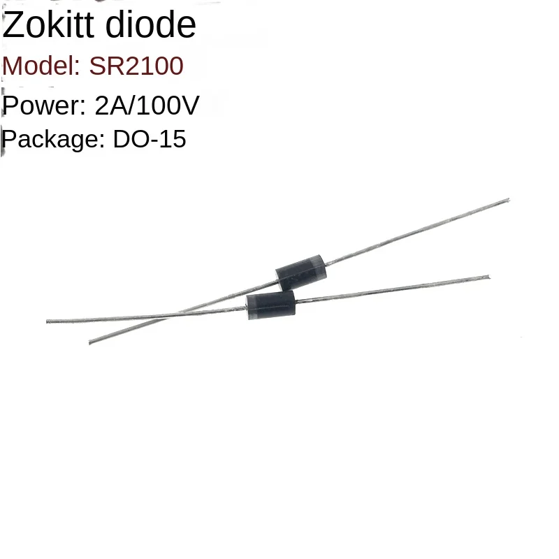 (50pcs) sr2100 do - 15 2a 100V DIODE SCHOTTKY