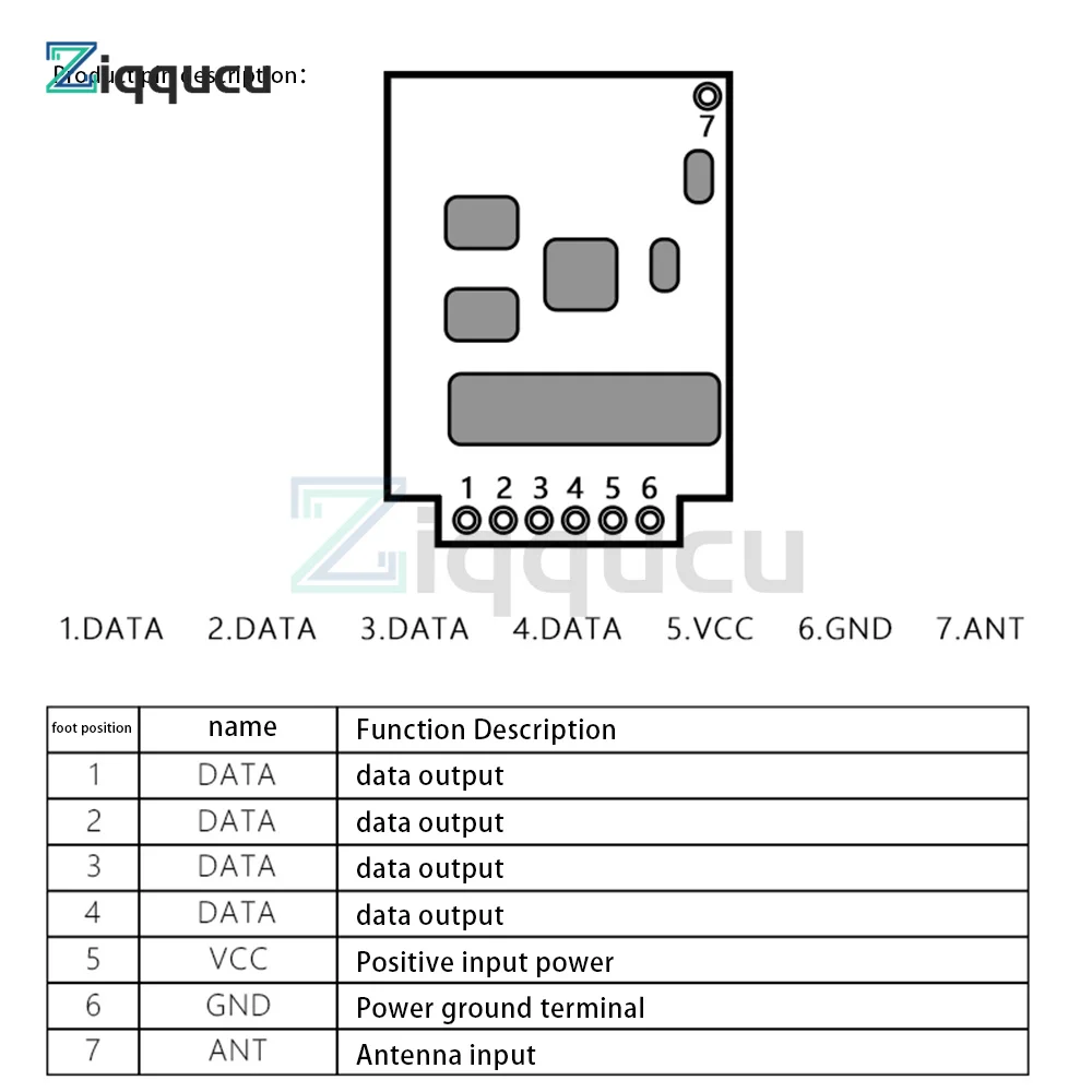 433MHz High Power Wireless Transmitter Module FST4000m Wireless Transmitter TTL Level Remote Control Access Control System