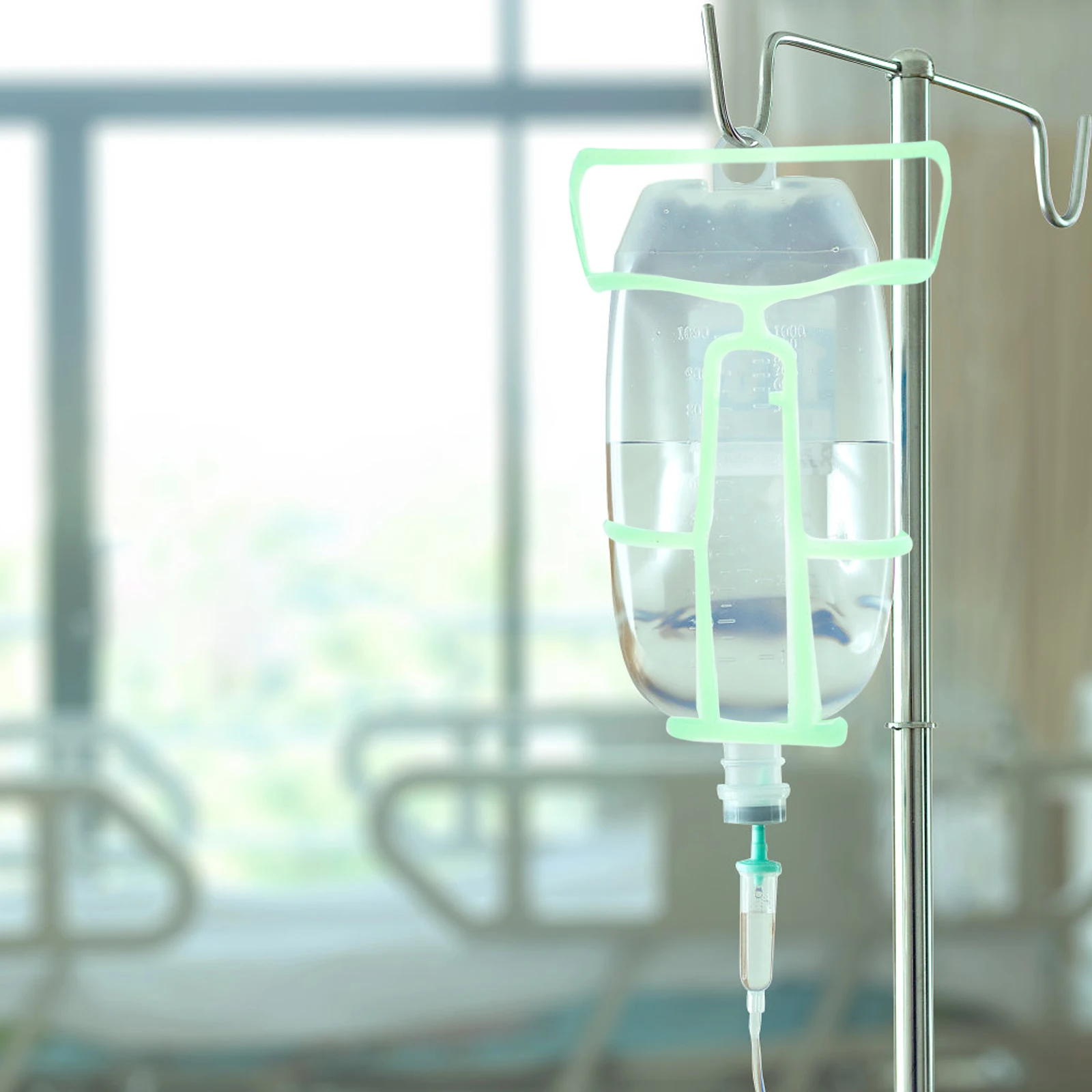 

36pcs Infusion Bottle Nets Hanging Saline Holders Portable Storage Covers Green Sturdy Medical Supplies Home Hospital