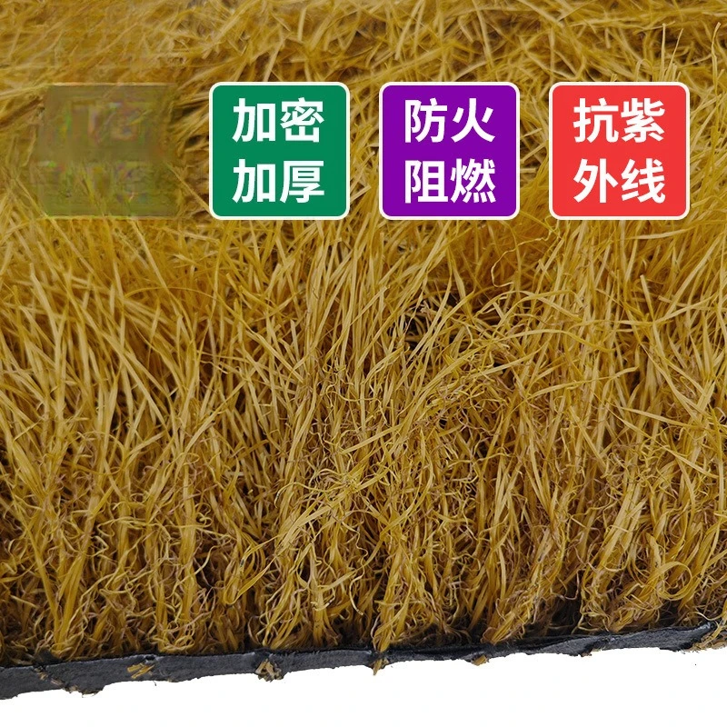 Simulation thatched roof straw pavilion outdoor plastic wool shed eaves decoration