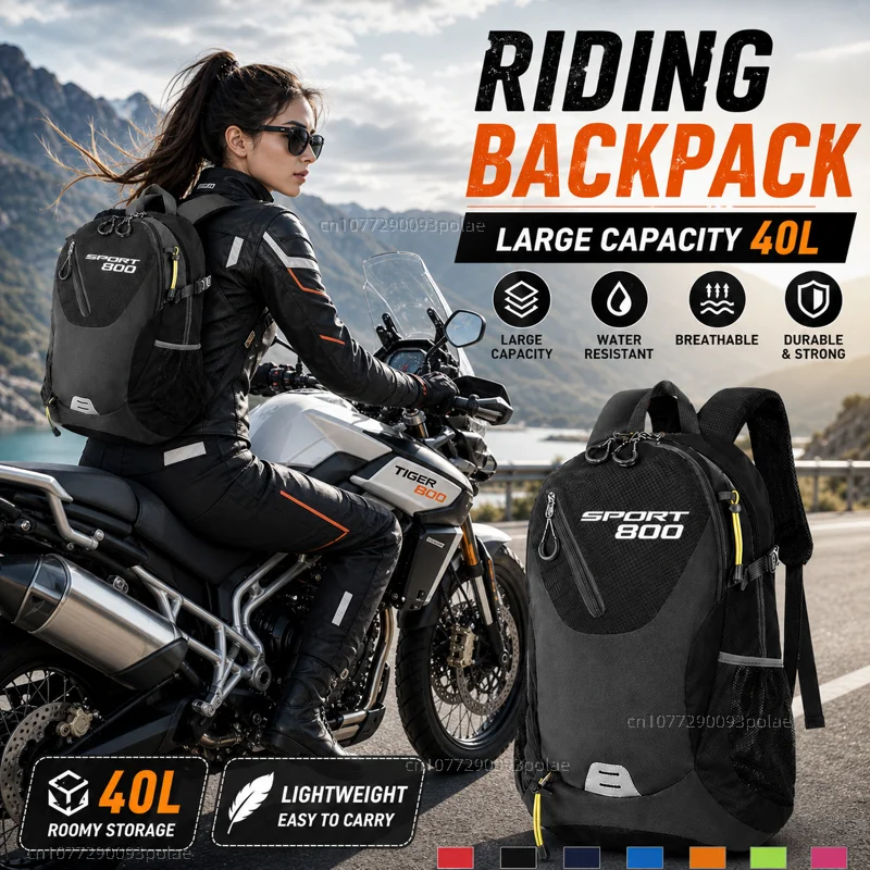 For Triumph Tiger 660 800 900 GT PRO Rally Explorer 1200 1200 XCA XC LaRacing travel Men waterproof Backpack Bag Motorcycle Gift