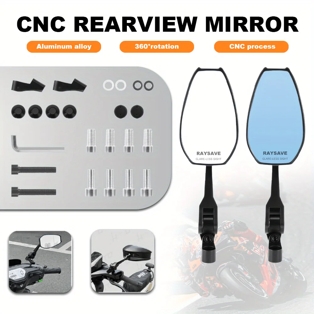 

All terrain vehicle rearview mirror, motorcycle modification rearview mirror, universal two-color reversing mirror