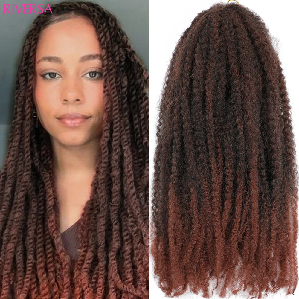 Long Marley Twist Braiding Hair Afro Twist Crochet Hair Cuban Twist Hair Marley Hair Kinky Twist Hair Synthetic Hair Extensions