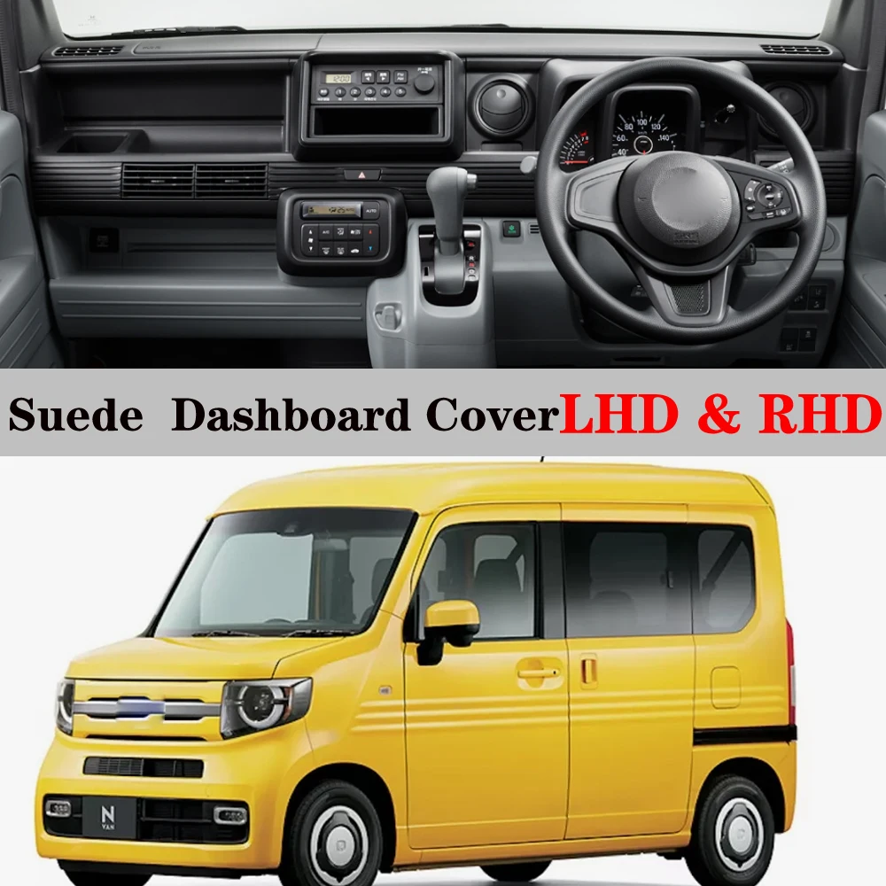 Suede Leather Dashmat Dashboard Cover Pad Dash Mat Carpet Car Accessories For Honda N-Van JJ1 JJ2 2018 2019 2020 2021-2023 NVAN