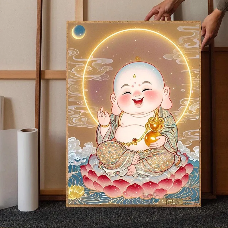 高級クロスステッチ2026新作シンプルdiy刺繍ダイヤモンドペインティング仏像ホームファブリックアートキットリビングルーム用