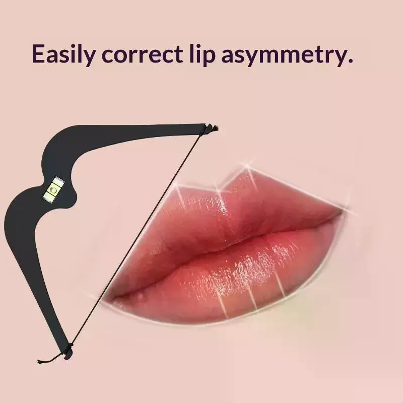 1Pcs Lip Leveling Ruler Permanent Makeup Lip Mapping Tool With Spirit Level For Symmetric Lip Shape Tattoo Positioning Measurin