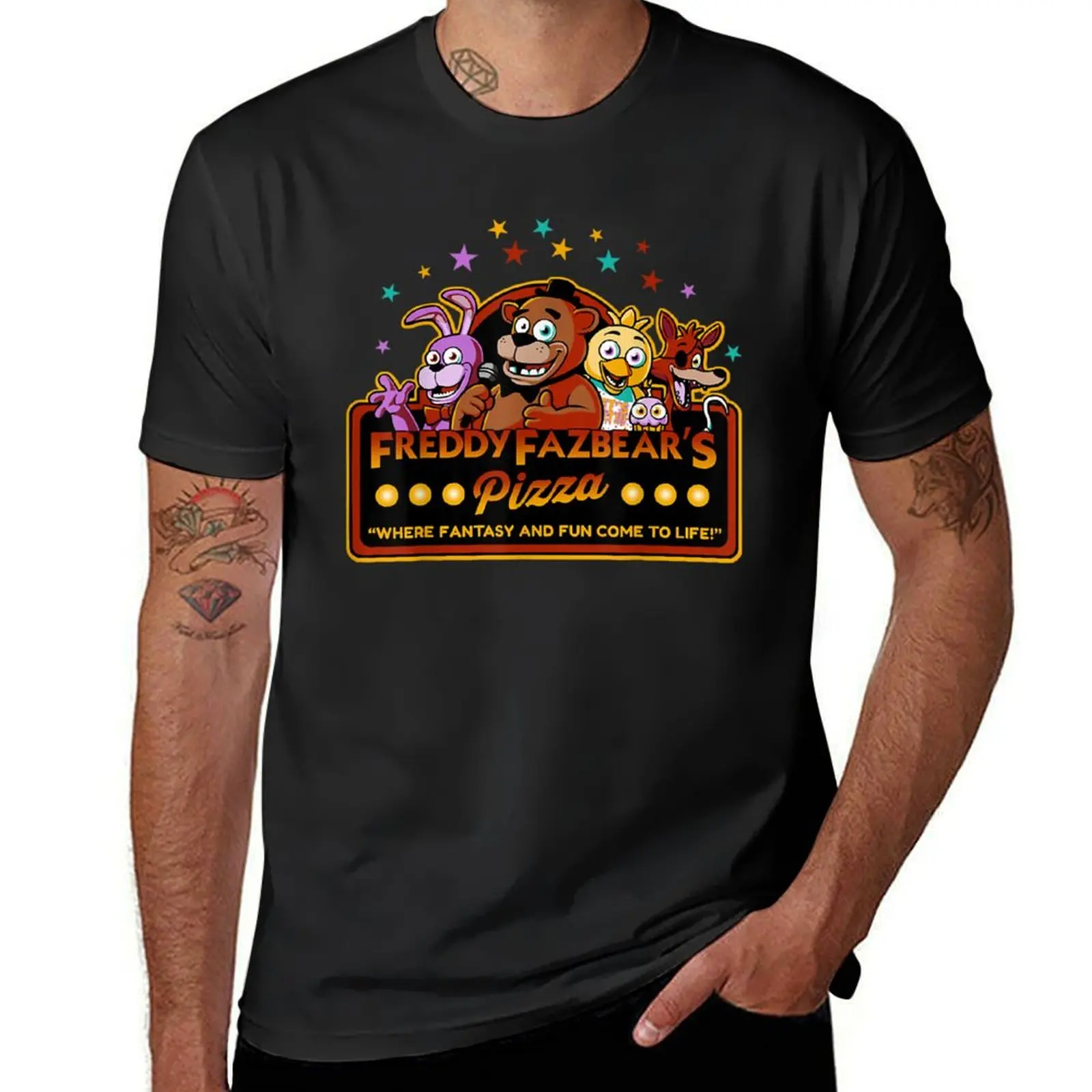 FNAFS Funny T-Shirt vintage clothes blanks funnys customs design your own heavyweight t shirts for men