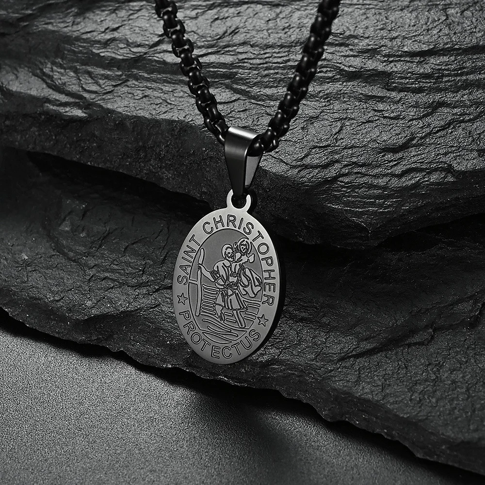 Einfache Herren-Halskette mit quadratischem silberfarbenem Edelstahl-Anhänger, Retro-Schlangenkette, Hip-Hop-Schmuck, Damen-Halskette, Accessoire – Detail 8