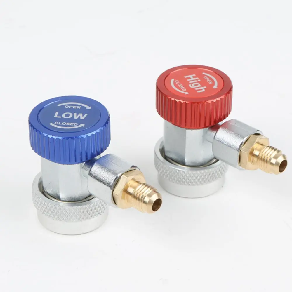 R134A R1234yf Freon H/L Auto Car Adattatori per connettori ad attacco rapido per aria condizionata Refrigerante Set di manometri collettori