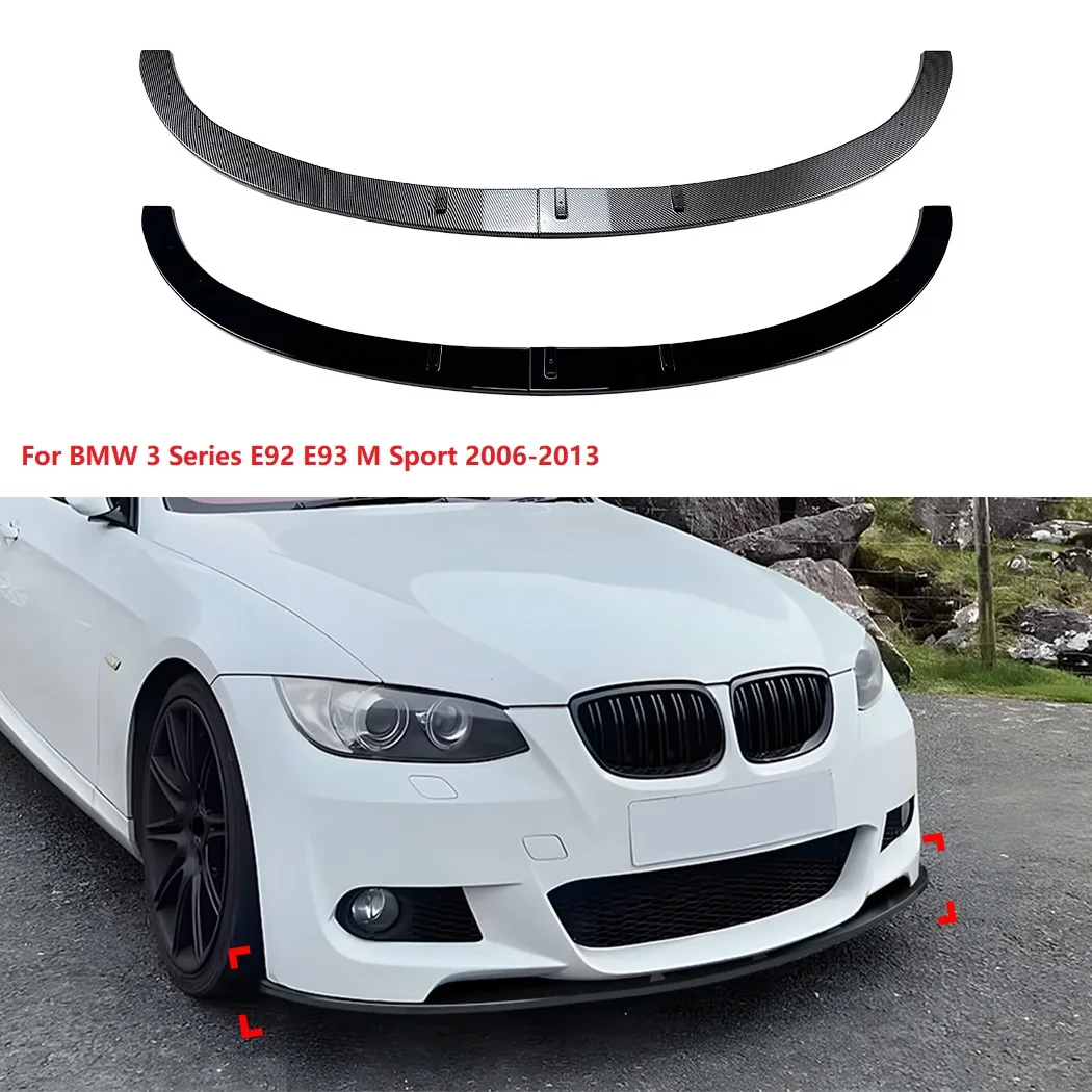 For BMW 3 Series E92 E93 M Sport 2006-2013 Front Bumper Front Shovel Front Lip Spoiler Modification Car Accessories