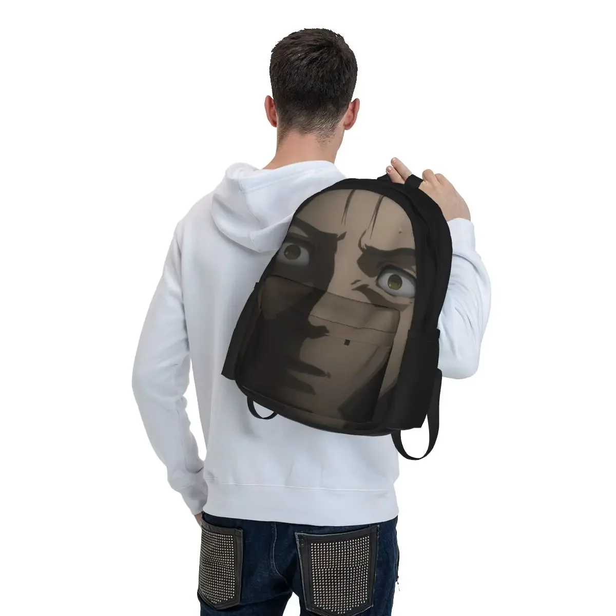 Okabe Rintaro - Steins Gate Backpacks Boys Girls Bookbag Students School Bags Cartoon Kids Rucksack Travel Rucksack Shoulder Bag