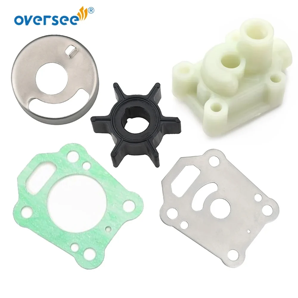 

Комплект водяного насоса Oversee для подвесного мотора Mercury-Mercruiser 5 л.с. 6 л.с. 16150 16154 16157 16826, корпус крыльчатки, верхний водяной насос