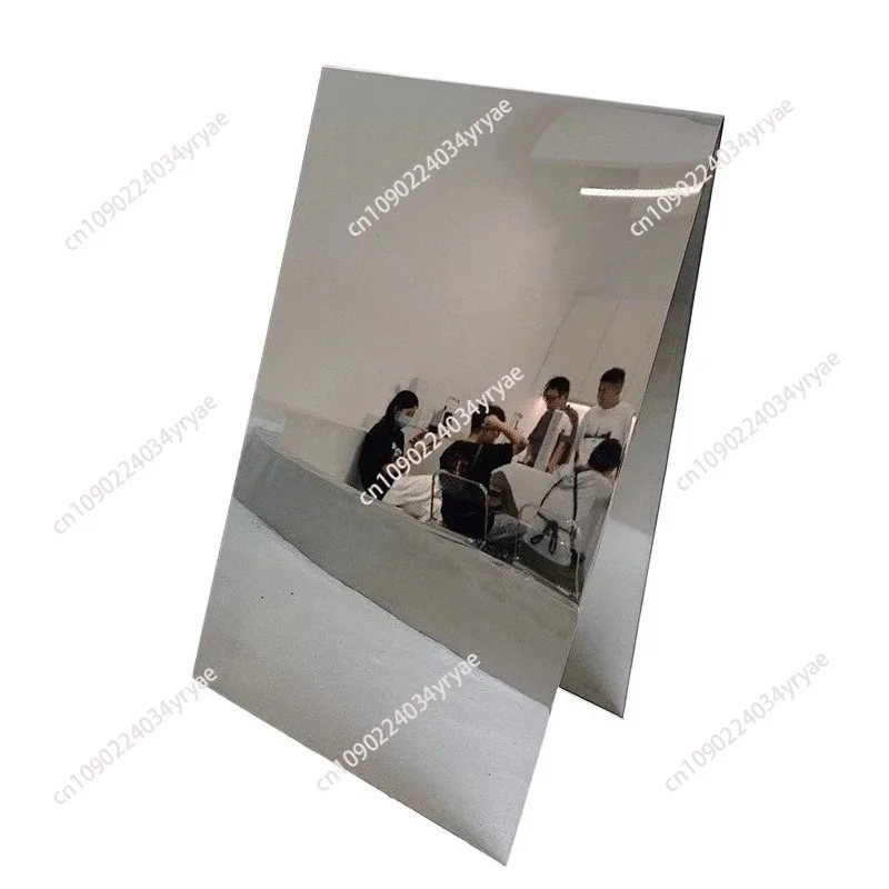 

Mirror stainless steel display sign, floor standing sign billboard, vertical sign customization at the outdoor entrance of the