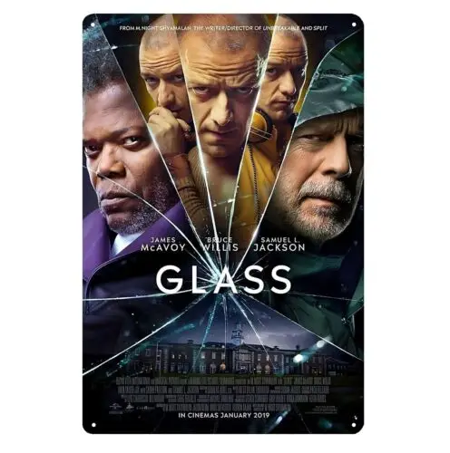 1p, стеклянный металлический постер фильма Брюса Уиллиса, жестяная вывеска 20x30 см, доска