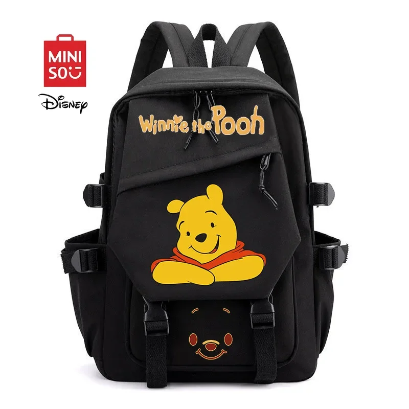 

MINISO Disney New 2025 Winnie Serie Cute Cartoon Children Bookbag Fashion Mochila Large Capacity Student School Casual Backpack