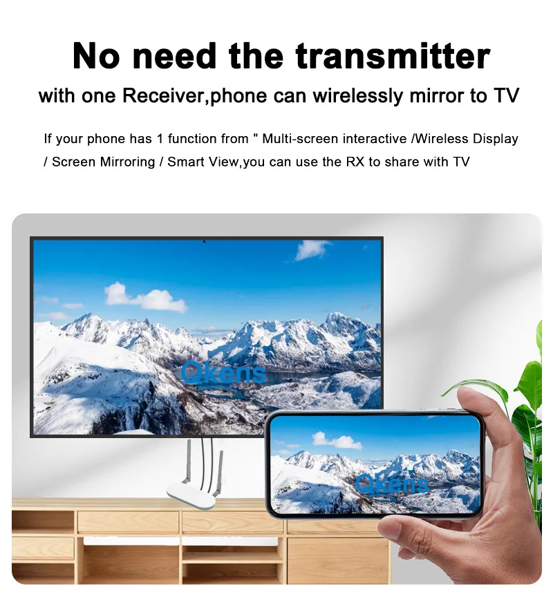 

50m USB VGA Wireless HDMI Extender Video Transmitter and Receiver Projection Display for Phone Laptop PC To TV Monitor Projector