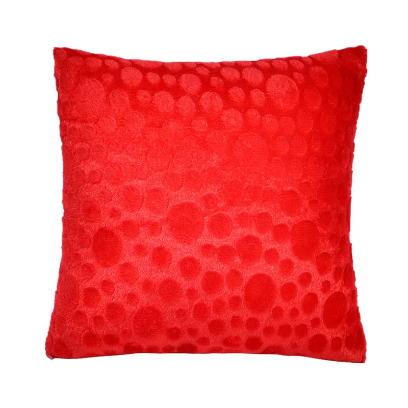 43x43cm Winter Soft Plush Square Sofa Cushion Cover Home Car Office Chairs Decoration Pillowcase image 2
