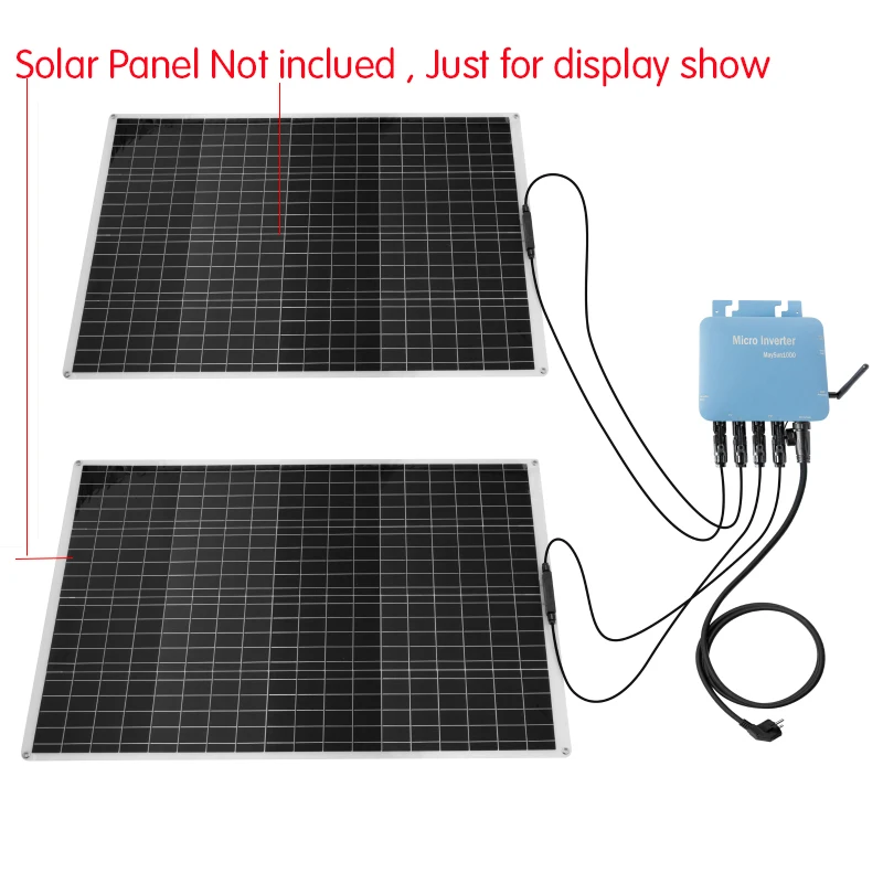 600W 800W 1000WGrid Tie Inverter Micro Inverter Waterproof Solar Power Photovoltaic Power Generation System Generating Equipment