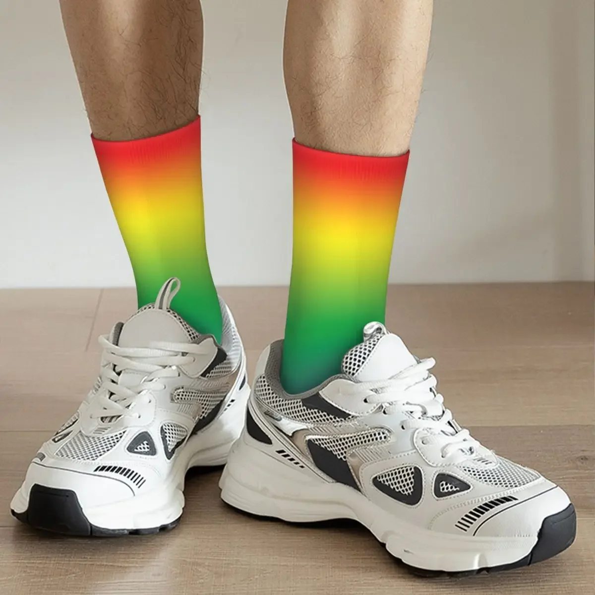 Breathable Hip-hop Men's Women's Pride Lgbtq Lgbt Rainbow Gay Flag Socks Non-slip Happy Socks Novelty Street Style Crazy