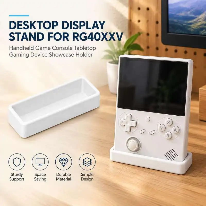 Desktop Display Stand For RG40XXV Handheld Game Console Tabletop Gaming Device Showcase Holder