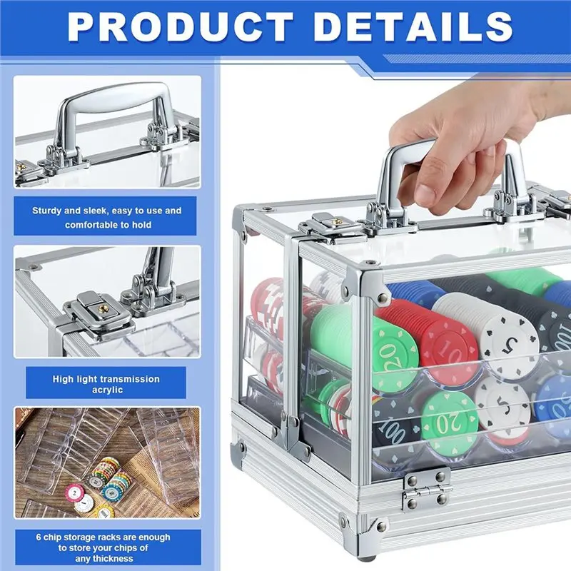 poker-chip-carrier-case-600-pcs-storage-capacity-acrylic-chip-holder-with-6-pcs-trays-racks