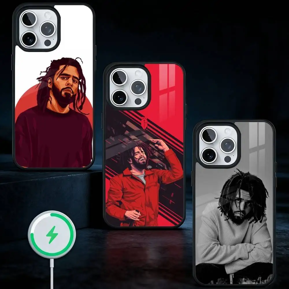 

elite American rappers J. C-Cole Phone Case For iPhone17,16,15,14,13 Plus,Pro Max Magnetic For Magsafe Wireless Charging