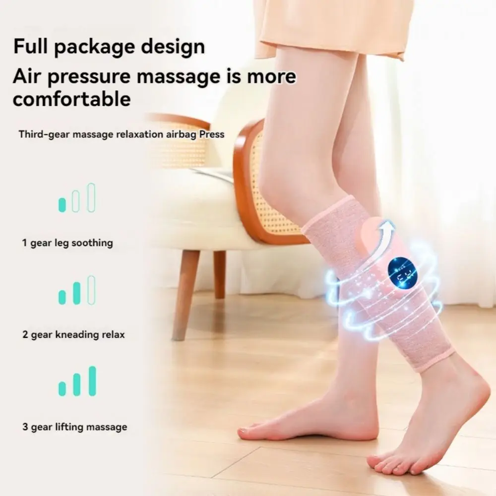 1/2Pcs Hot Compress Electric Leg Calf Massager 3 Mode Pressotherapy Airbag Vibration Leg Air Compression Massager Kneading