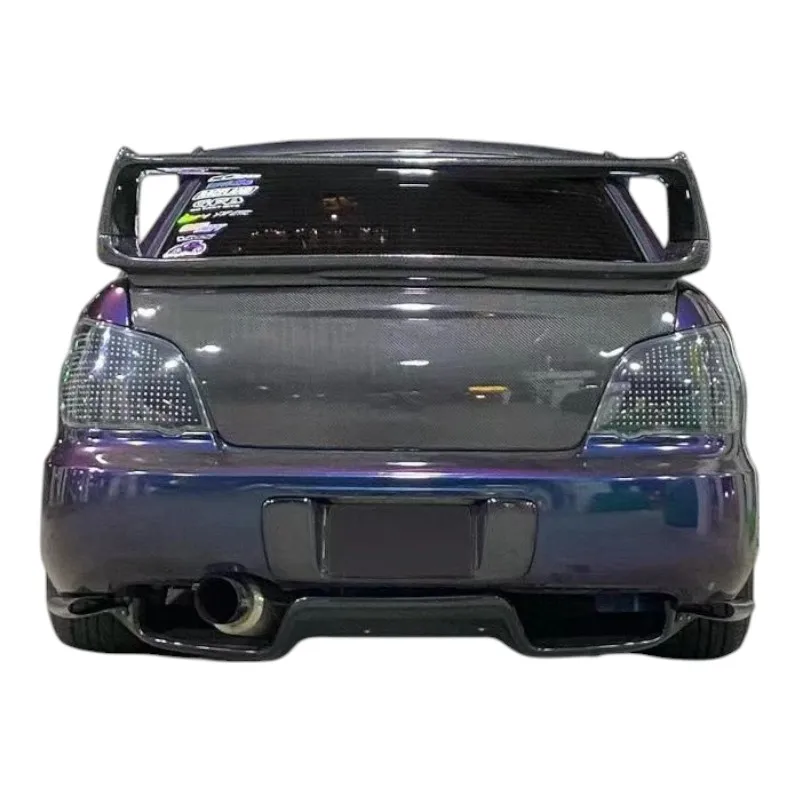 Car Spare Parts Body Kit Carbon Fiber Big Rear Trunk Spoiler Wing for  WRX STI 2004-2007