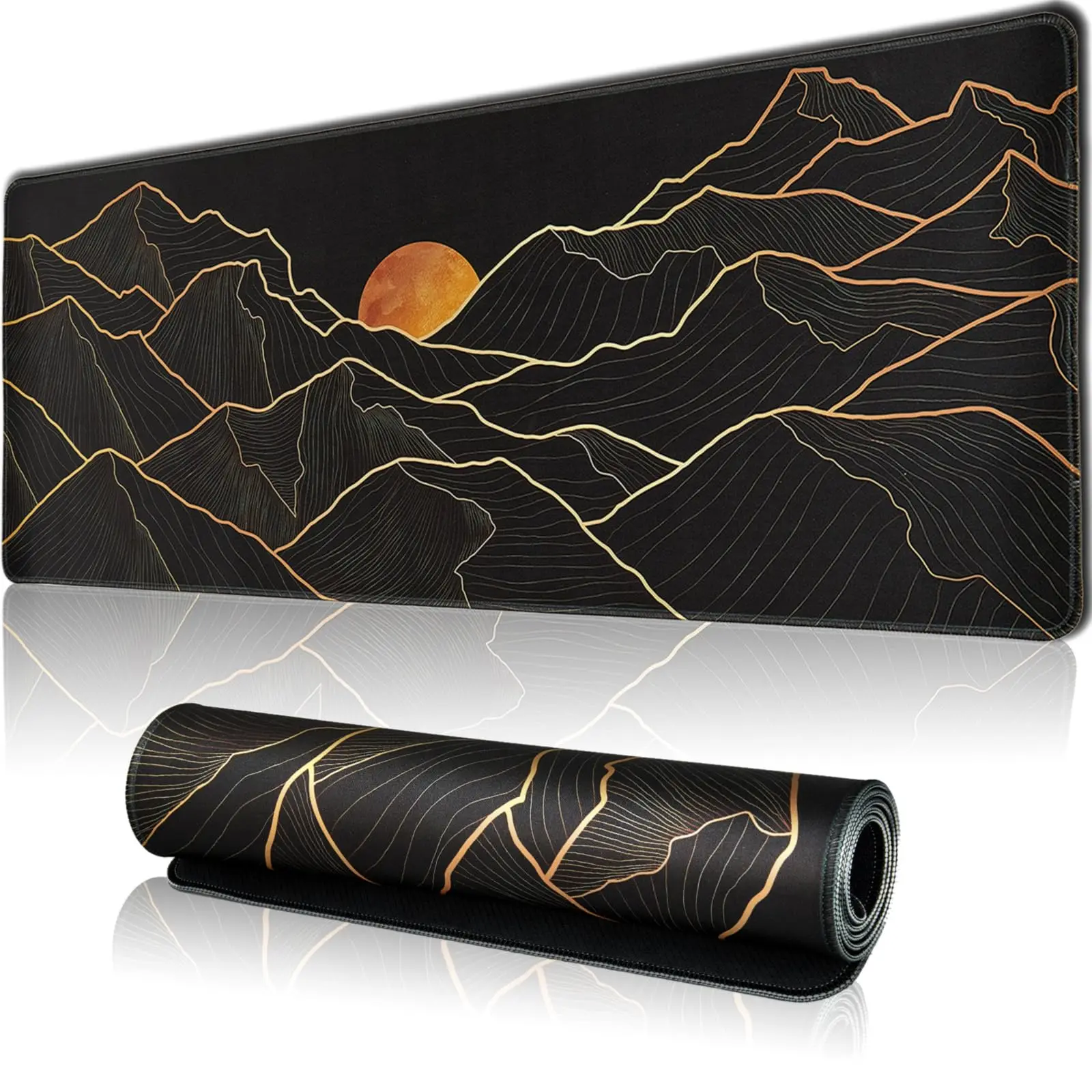 

1PC Large Mouse Pads For Desk, Gaming Mouse Pad, Mouse Pad with Stitched Edges and Non-Slip Rubber Base, Extended Mouse Pad