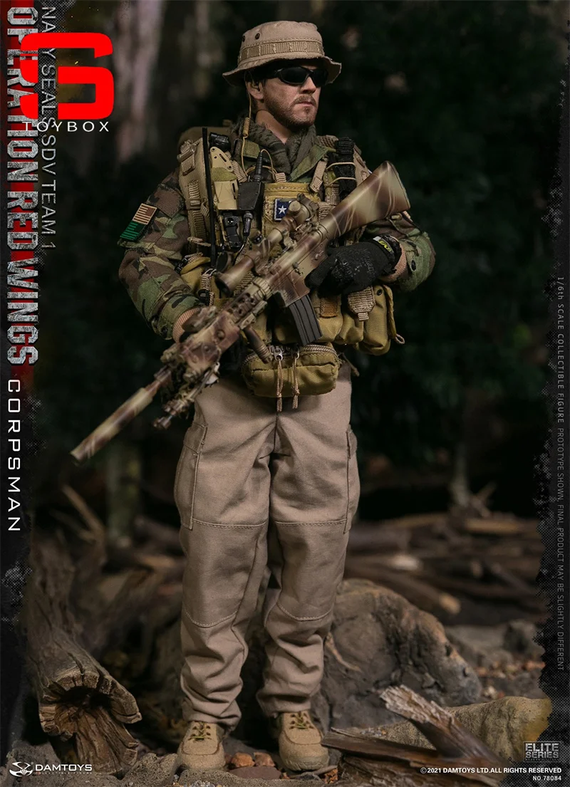 DAMTOYS-Ensemble complet de figurines d'action, jouet à collectionner, soldat masculin Corpsman, beurre, opération Red Wings 1, 78084, 1/6