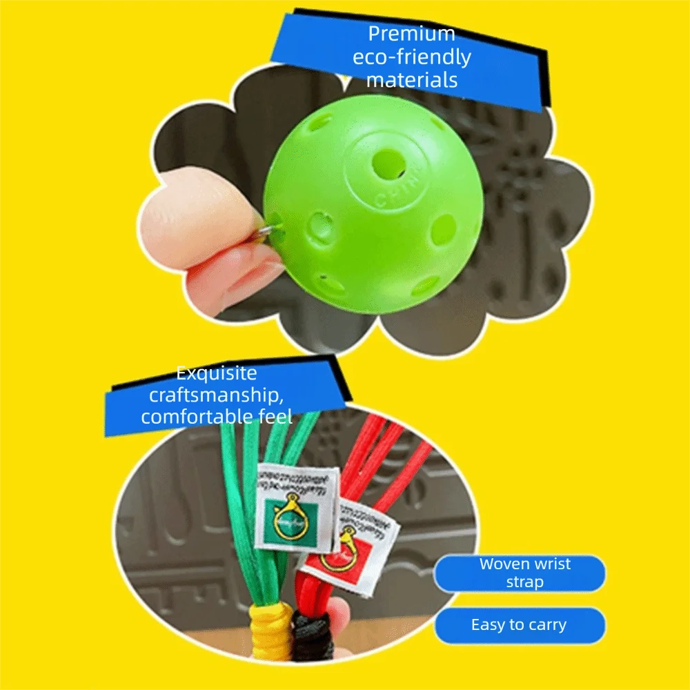 New Dopamine Fitness Series Pendant Detachable with Buckle Pickleball Key Ring Pickleball Paddle Set Keychain Bag Charm