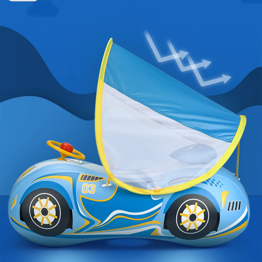 Cool รถเด็กว่ายน้ําที่นั่งลอยแหวน Inflatable ทารกลอยสําหรับฤดูร้อนเด็กว่ายน้ําเรือวงกลมเด็กวัยหัดเดินอาบน้ําน้ําของเล่น