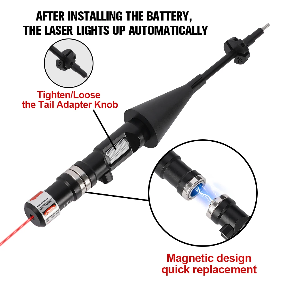 مجموعة رؤية الليزر الأخضر التكتيكي 1356 - بدون نطاقات بدون ذخيرة، توفر الوقت والمال للبندقية/المسدس/البندقية. #2