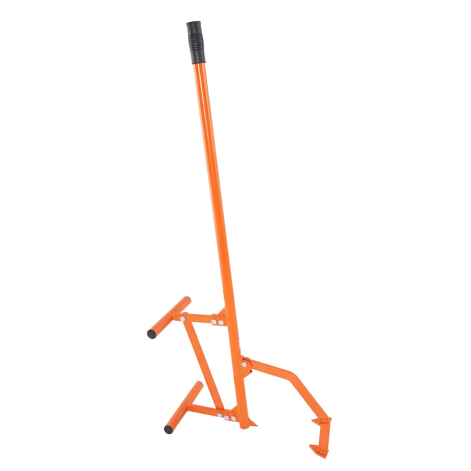Cric para troncos de 1180 mm, elevador de troncos de 38 cm de diámetro, elevador de troncos de árbol de acero resistente con gancho de inclinación ajustable
