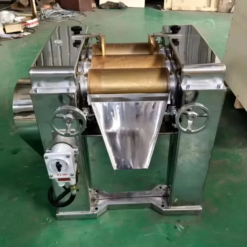 Polyc Chemical Wet Grinding Machine Lab/Prodcution 3 Three Roller Triple Roll Mill for Paint Ink Pigment Dyes Food
