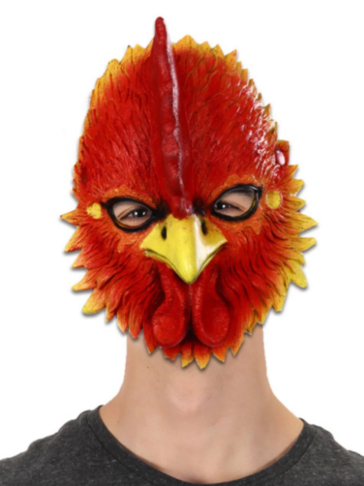 Christmas Anime Rooster Animal Mask Full Face Adult Funny Yellow Chicken Duck Head Bar