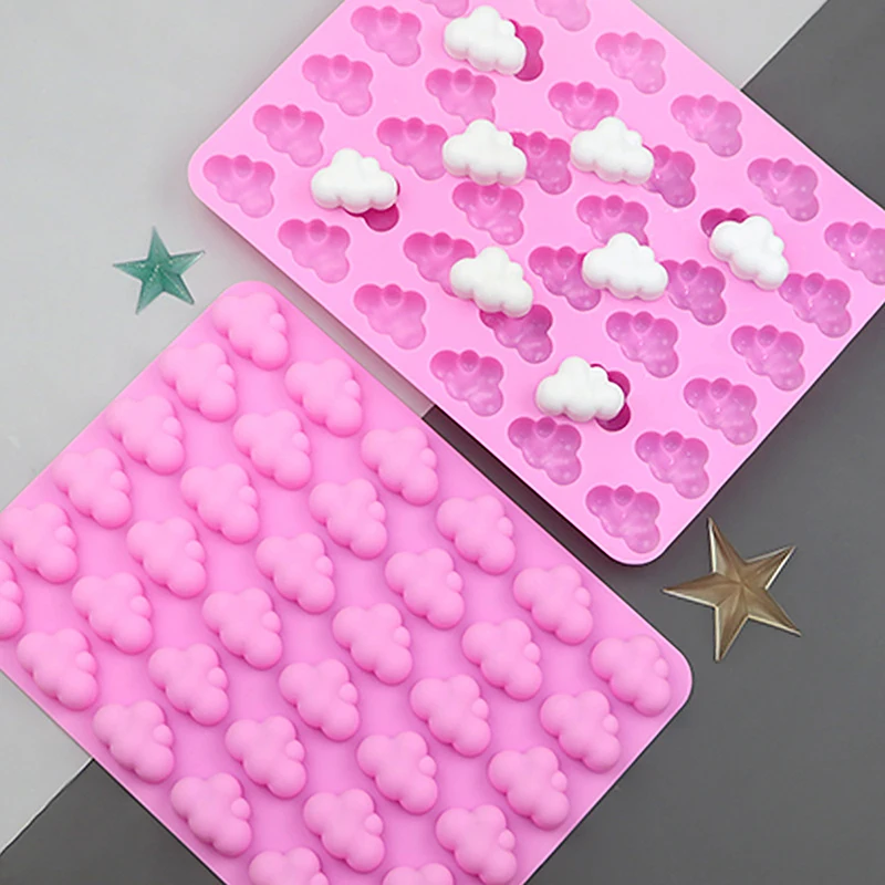 Hot Clouds Silicone Mold Weather Shape DIY Baking Cake Chocolate Fondan Ice Cube Mold Chocolate Mousse Cake Decor Baking Mould