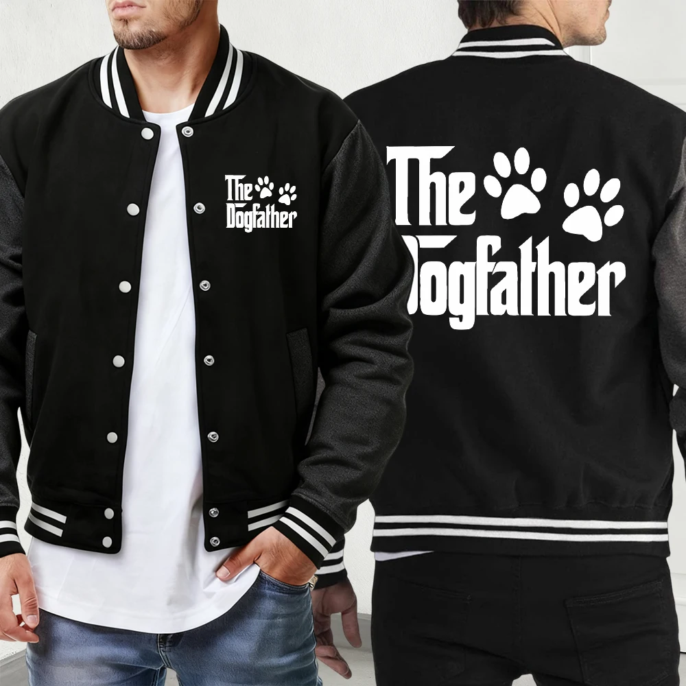 

Circle And Pentagram Creative Printed Man'S Veste Vintage Button Jackets Street Soft Baseball Uniform Fashion Basics Clothes