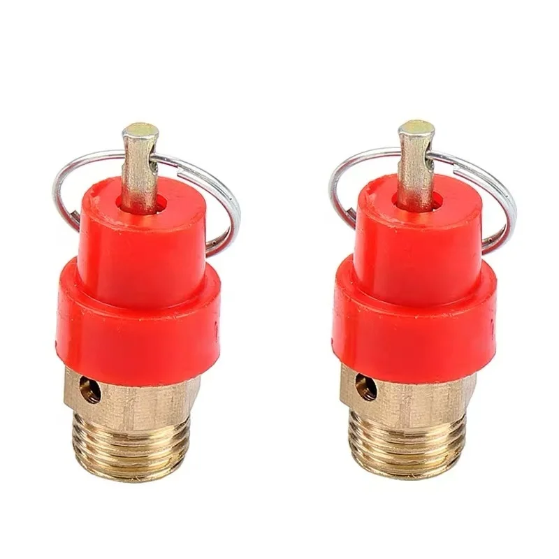 6 PCS 1/4'' Thread Brass 1/3/4/5/6/7/8/10KG Air Compressor Safety Relief Valve Pressure Release Regulator For Pressure Piping